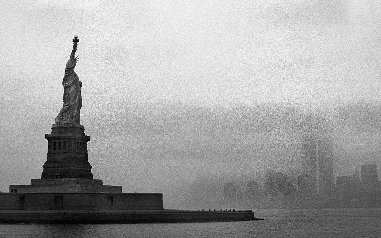 горизонты, Всемирный торговый центр, Нью-Йорк, Статуя Свободы - обои на рабочий стол