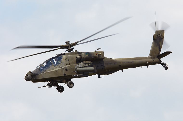 самолет, Apache, вертолеты, Голландия, Голландский, транспортные средства, AH-64 Apache, Нидерланды - обои на рабочий стол