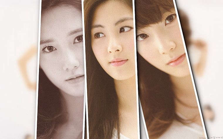 девушки, Girls Generation SNSD (Сонёсидэ), знаменитости, Seohyun, певцы, Ким Taeyeon, Im Yoona - обои на рабочий стол