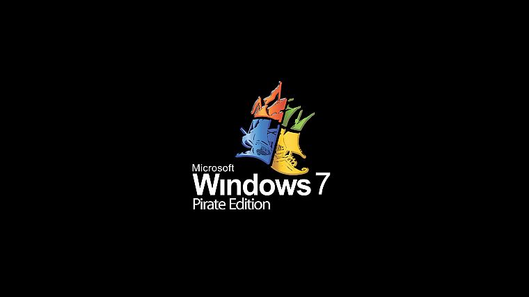 черный цвет, The Pirate Bay, Microsoft Windows - обои на рабочий стол