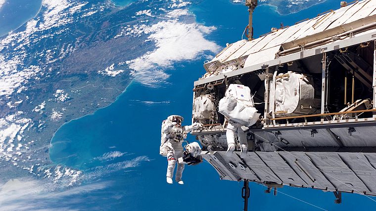астронавты - обои на рабочий стол
