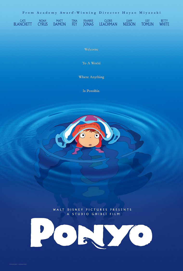 Рыбка Поньо, постеры фильмов - обои на рабочий стол