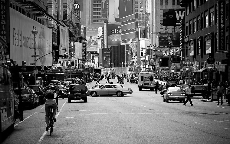 улицы, трафика, Нью-Йорк, hardscapes, Бродвей - обои на рабочий стол