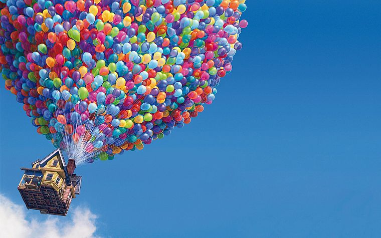 Вверх ( фильм ), воздушные шары - обои на рабочий стол