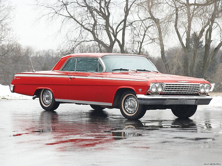 красные автомобили, Chevrolet Impala - обои на рабочий стол