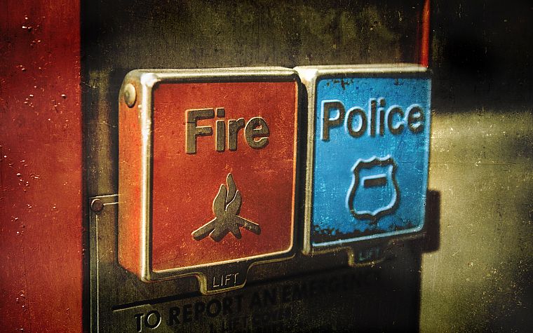 огонь, полиция, аварийный - обои на рабочий стол