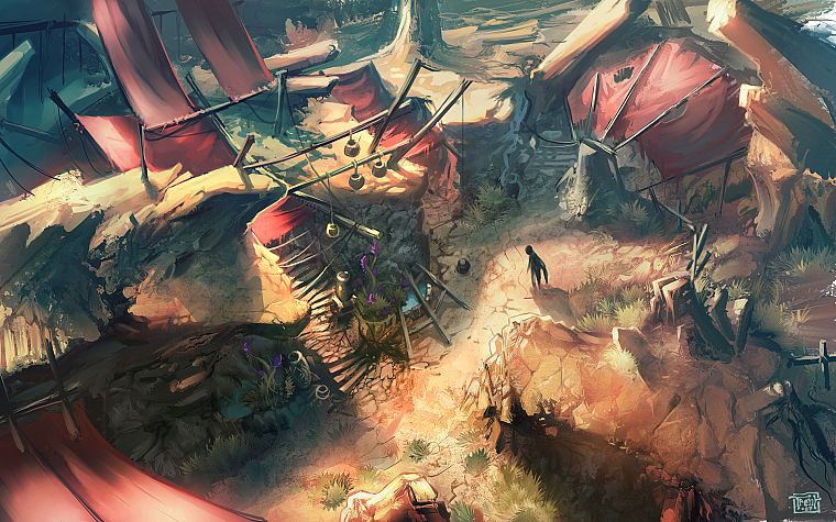 Фэнтази, Diablo III, отказались город - обои на рабочий стол