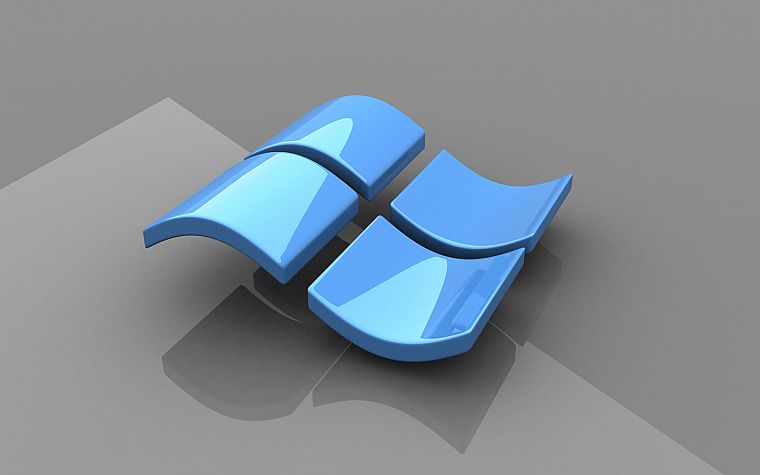 Microsoft Windows, логотипы, глянцевая текстура - обои на рабочий стол