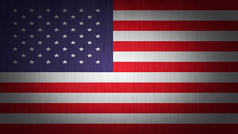 синий, красный цвет, белый, флаги, США, Американский флаг - обои на рабочий стол