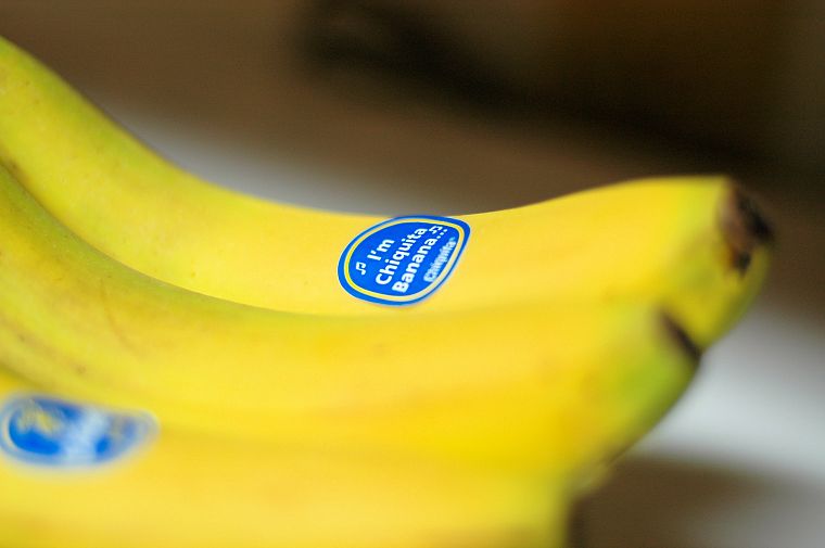 желтый цвет, бананы, Chiquita - обои на рабочий стол