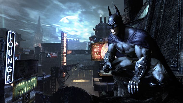 Бэтмен, видеоигры, города, Batman Arkham City - обои на рабочий стол
