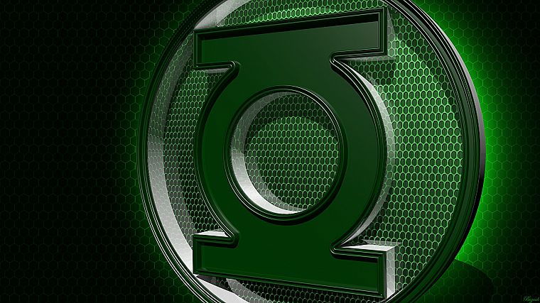 Зеленый Фонарь, DC Comics, логотипы - обои на рабочий стол