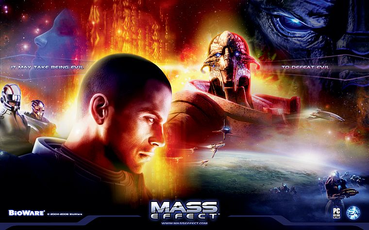 Mass Effect, BioWare, Гаррус Вакариан, Командор Шепард, Эшли Уильямс - обои на рабочий стол