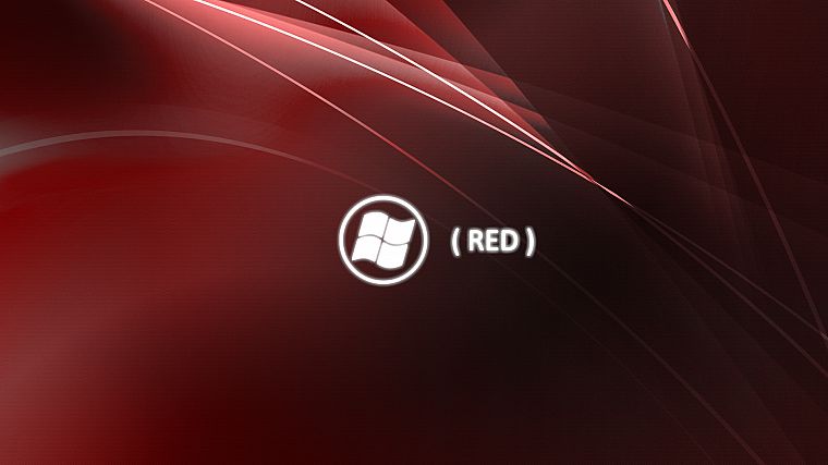 красный цвет, Microsoft Windows, логотипы - обои на рабочий стол
