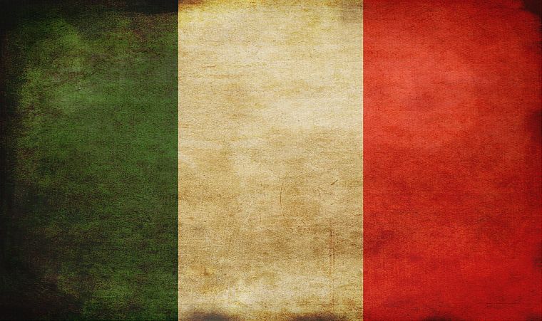 гранж, флаги, Италия - обои на рабочий стол
