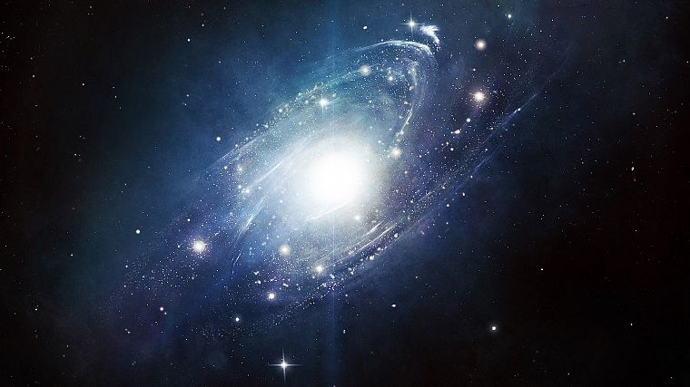 космическое пространство, звезды, галактики, туманности - обои на рабочий стол