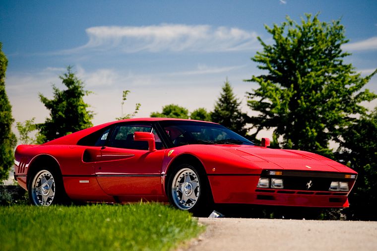 красный цвет, автомобили, Феррари, Pininfarina, вид сбоку, Ferrari 288 GTO, Ferrari GTO - обои на рабочий стол