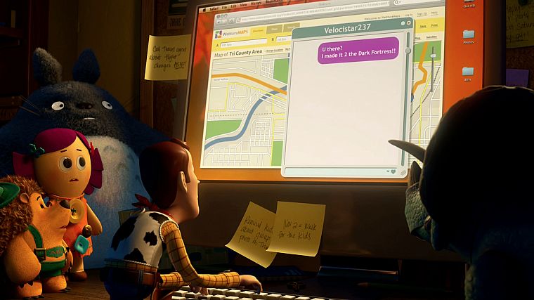 Pixar, История игрушек, Вуди, Мой сосед Тоторо, Toy Story 3 - обои на рабочий стол
