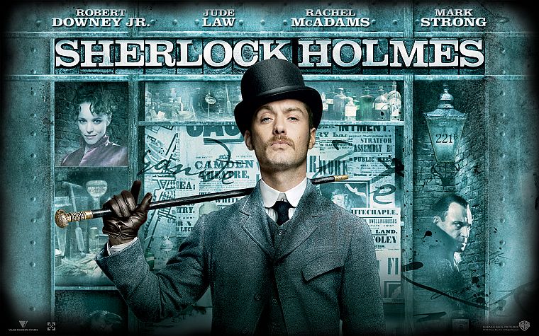 кино, Шерлок Холмс, Джуд Лоу, постеры фильмов, Доктор Ватсон - обои на рабочий стол