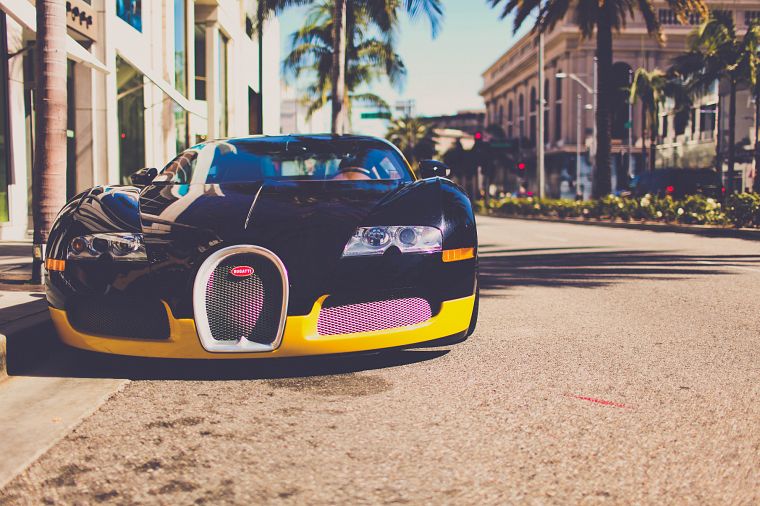 автомобили, Bugatti Veyron, Лос-Анджелес - обои на рабочий стол