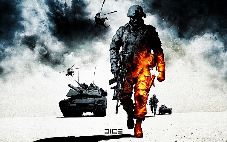 видеоигры, поле боя, игра в кости, Battlefield Bad Company 2 - обои на рабочий стол