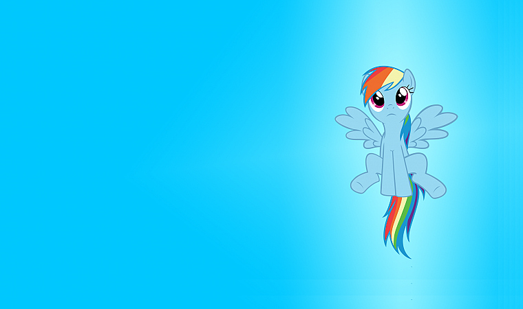 синий, пони, Рэйнбоу Дэш, My Little Pony : Дружба Магия - обои на рабочий стол