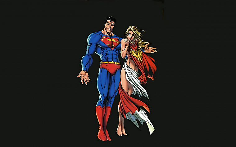 DC Comics, супермен, Supergirl - обои на рабочий стол