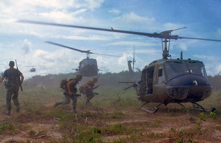 самолет, война, военный, вертолеты, Вьетнам, транспортные средства, UH - 1 Iroquois - обои на рабочий стол