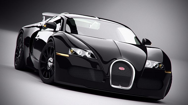 автомобили, Bugatti Veyron, Bugatti, транспортные средства, суперкары, черные машины - обои на рабочий стол