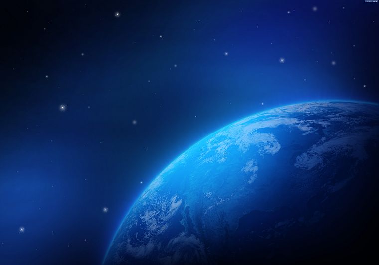 синий, планеты, Земля - обои на рабочий стол