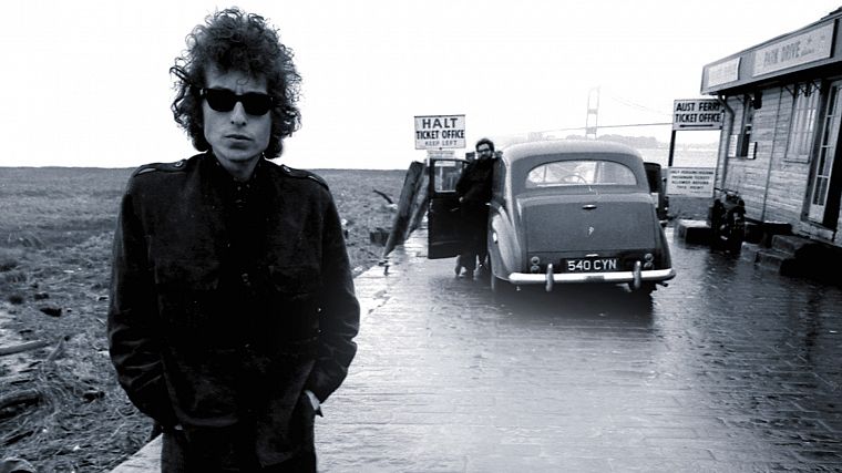 Боб Дилан, темные очки, монохромный, обложки альбомов, руки в карманах - обои на рабочий стол