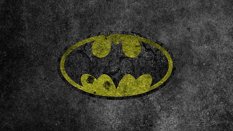 Бэтмен, гранж, логотипы, Batman Logo - обои на рабочий стол