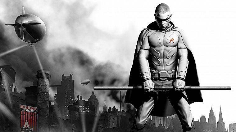 Бэтмен, видеоигры, произведение искусства, Batman Arkham City - обои на рабочий стол