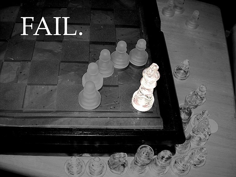 шахматы, провал - обои на рабочий стол