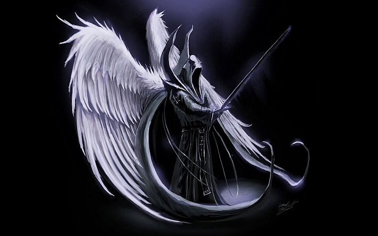 ангелы, смерть, темнота, Diablo, Wing Commander, мечи, Malthael - обои на рабочий стол
