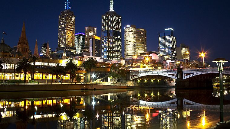 города, Австралия, Мельбурн - обои на рабочий стол