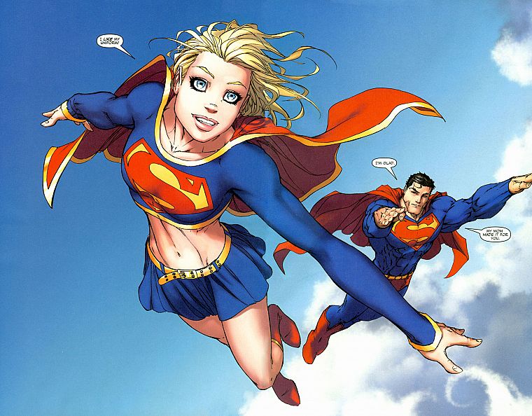 DC Comics, супермен, супергероев, Supergirl - обои на рабочий стол