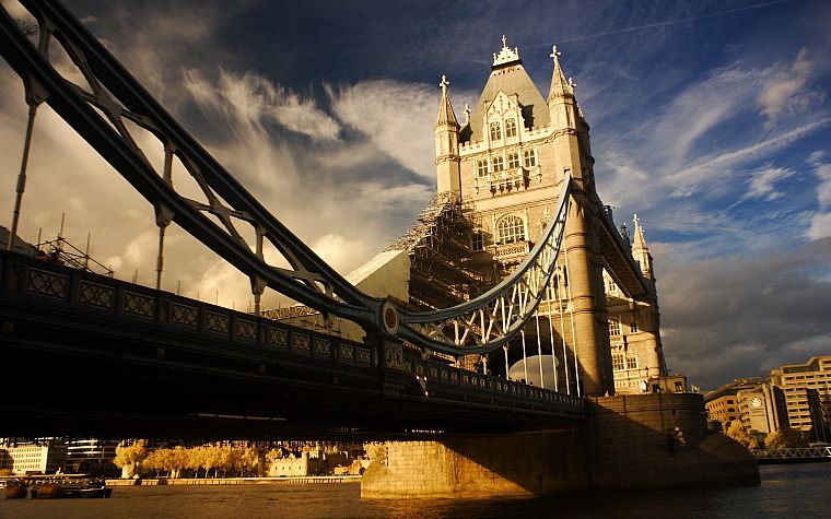 города, архитектура, Лондон, мосты, Тауэрский мост - обои на рабочий стол