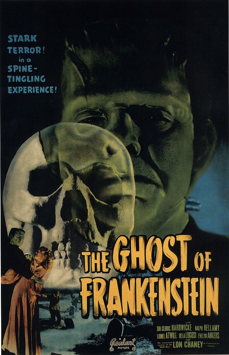 Франкенштейн, постеры фильмов, Призрак Франкенштейна - обои на рабочий стол
