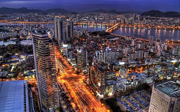 города, Корея, Сеул - обои на рабочий стол