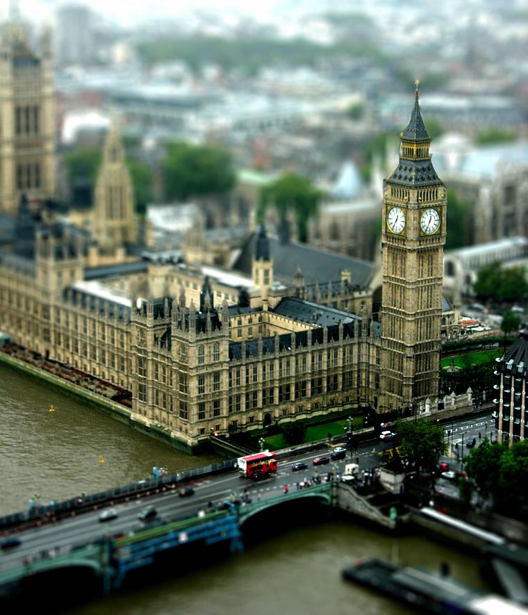 Англия, Лондон, Биг-Бен, сдвигом и наклоном, Здание Парламента, Вестминстерский дворец - обои на рабочий стол
