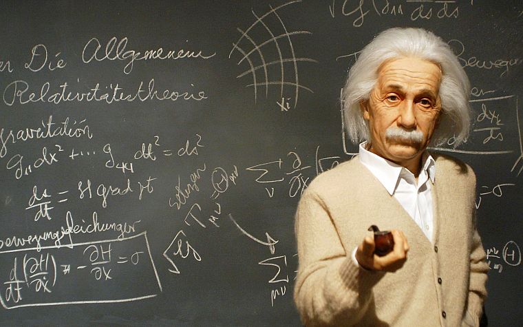 наука, Альберт Эйнштейн, классные доски - обои на рабочий стол