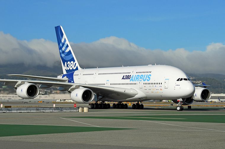 самолет, аэробус, самолеты, авиалайнеры, Airbus A380-800 - обои на рабочий стол