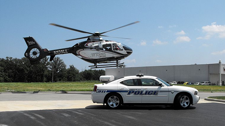 вертолеты, автомобили, полиция, транспортные средства - обои на рабочий стол