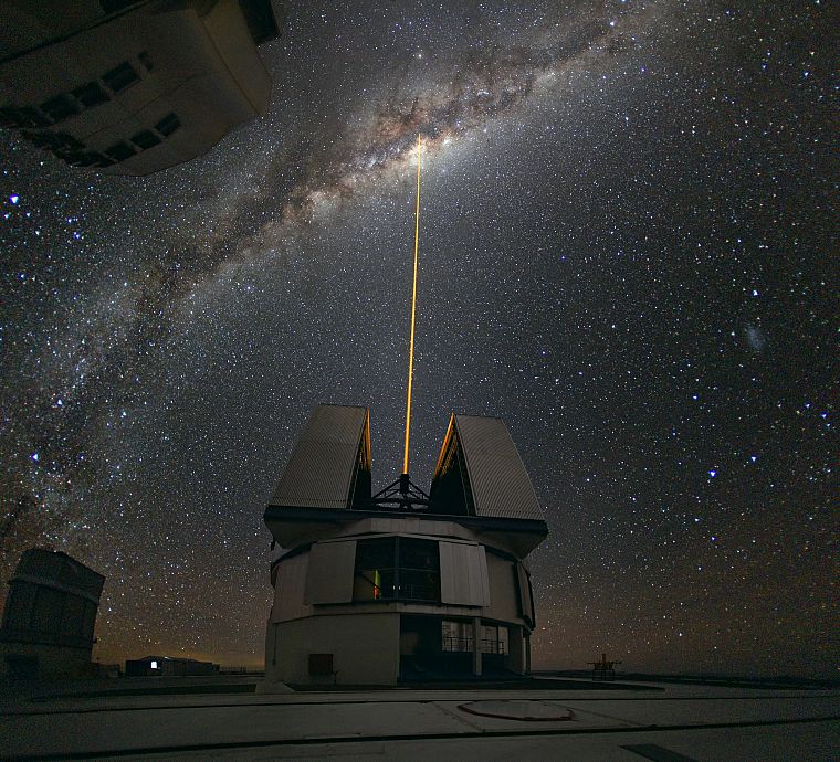 ночь, телескоп, небо, Very Large Telescope - обои на рабочий стол