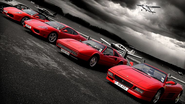 автомобили, Феррари, выборочная раскраска, Ferrari F430 - обои на рабочий стол