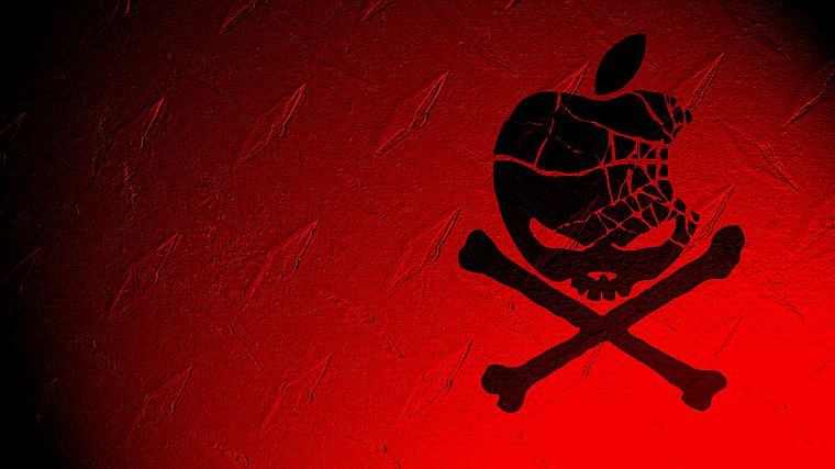 красный цвет, Эппл (Apple), пираты - обои на рабочий стол