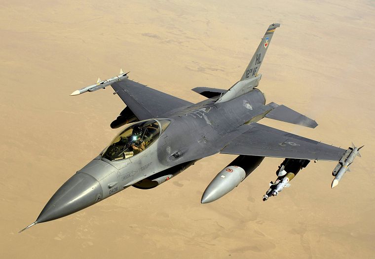 самолеты, F- 16 Fighting Falcon - обои на рабочий стол