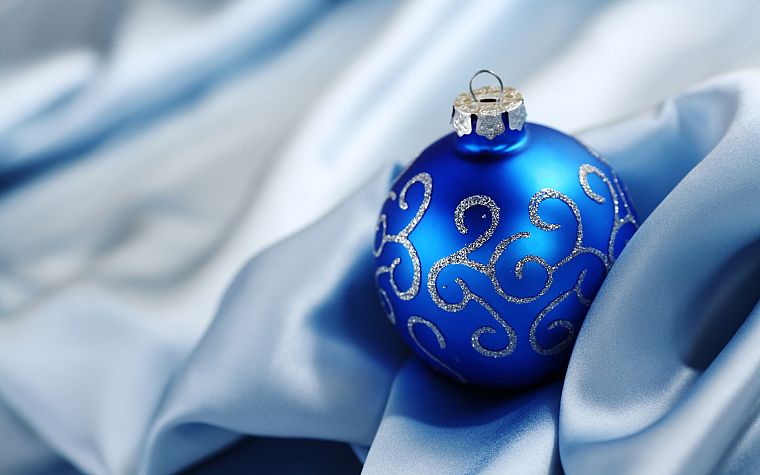 синий, рождество - обои на рабочий стол