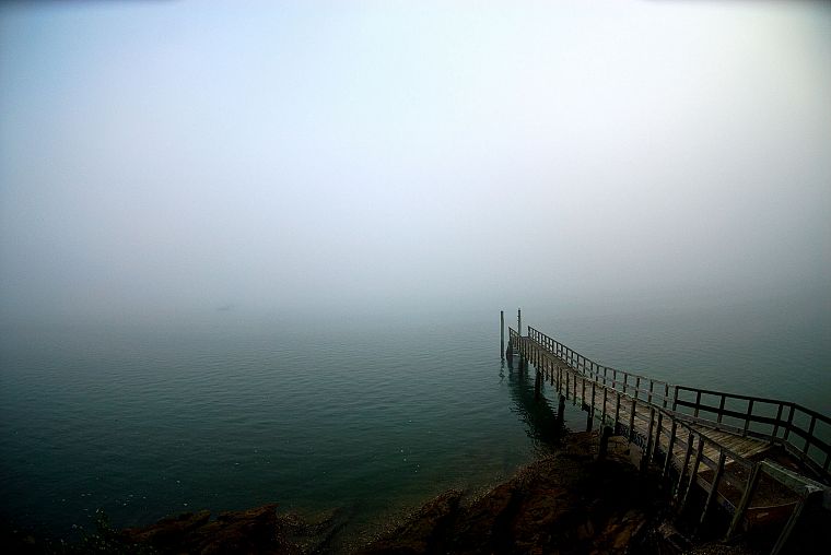 туман, море - обои на рабочий стол
